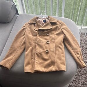 Tan Peacoat Jacket